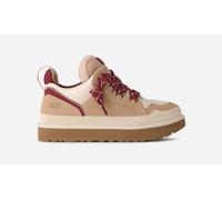 UGG® Lowmel Trainer in Driftwood/Biking Red, Size 8, Suede/Textile/Recycled Materials