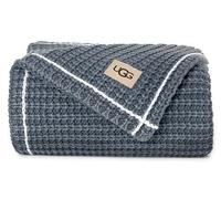 UGG - Luna Throw Blanket - Soft Washed Cotton Throw Blanket - 50" x 70" - Warm Accent Blanket for Couch or Bed - Cozy Home Décor - Navy