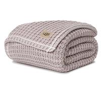 UGG - Luna Throw Blanket - Soft Washed Cotton Throw Blanket - 50" x 70" - Warm Accent Blanket for Couch or Bed - Cozy Home Décor - Quartz
