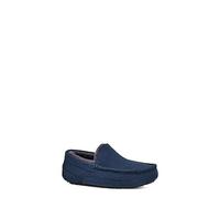 UGG® Ascot Slipper for Men in Deep Ocean, Size 7, Suede/Leather/Wool