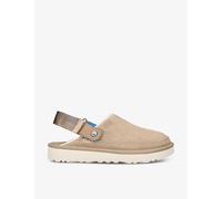 Ugg Mens Beige Comb Goldencoast Heel-strap Suede Clogs Eur 41 / 7 Uk Men