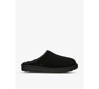 Ugg Mens Black Classic Slip-on Suede and Shearling Slippers Eur 45 / 11 Uk Men