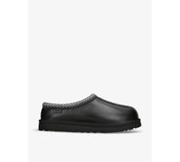 Ugg Mens Black Tasman Branded Leather Slippers Eur 40 / 6 Uk Men