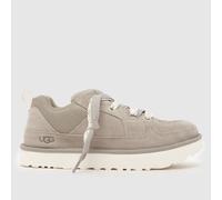 UGG Men's Lowmel Low Trainers in Grey & White, Suede, Size: 8 UK 8 (EU 42)