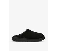 UGG Mens UGG Classic Slip-On Suede and Shearling Slippers Black Eur 43 / 9 UK Men