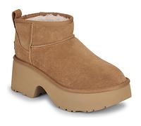 UGG® Classic Ultra Mini New Heights Boot in Brown, Size 4, Suede