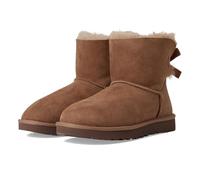 UGG® Mini Bailey Bow II Boot for Women in Rocky Oak, Size 3, Shearling/Polyester/Leather