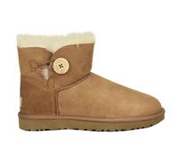 Ugg Mini Bailey Button II Suede Women's Ankle Boots - Chestnut - Size:UK 7
