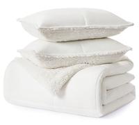 UGG Oversized Breathable Comforter and Pillow Set - Machine Washable Soft King/California King Comforter Accent in Snow