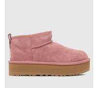 UGG Pink Dawn Classic Ultra Mini Platform Girls Junior Boots UK 1 (EU 33½)