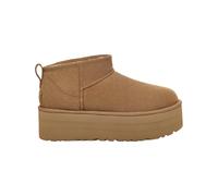 Ugg - Platform ankle boots - W Classic Ultra Mini Platform Chestnut for Women in Wool - Size 7 UK - Brown Brown 7 UK