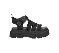 Ugg - Platform sandals - W Cora Black for Women in Leather - Size 8 UK Black 8 UK