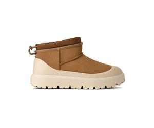 Ugg - Protective Suede Boots - M Cl Ultra Mini Weather Hybrid Chestnut Whitecap for Men in Wool - Size 9 US - Beige Beige 9 US