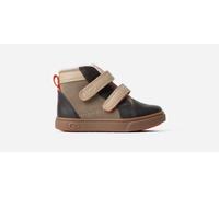 UGG® Rennon II Trainer for Kids in Antilope/Mustard Seed/Warm Red, Size 8, Leather