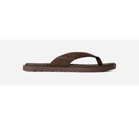 UGG® Seaside II Flip Flop for Men in Brown, Size 7, Leather/Suede/Polyester