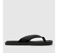 UGG® Seaside II Flip Flop for Men in Black, Size 9, Leather
