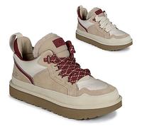 UGG Men's Lowmel Sneaker, Driftwood/Biking Red, 13 UK