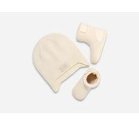 UGG® Skylar and Beanie in White, Size 2, Knit/Textile/Recycled Materials
