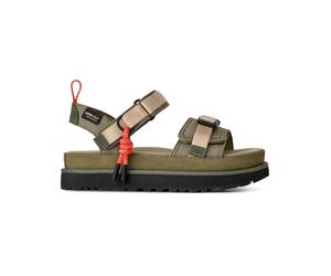 Ugg - Sturdy wedge sandals - W Goldenstar Wildwood Burnt Olive for Women in Recycled Polyester - Size 6 US - Khaki Khaki 6 US