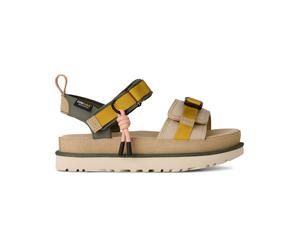 Ugg - Sturdy wedge sandals - W Goldenstar Wildwood Sand Castle for Women in Recycled Polyester - Size 4 UK - Beige Beige 4 UK