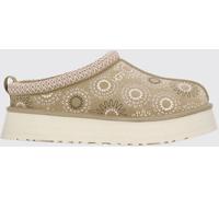 Ugg Tazz Sun Stitch Suede Mules with Embroidery and EVA Sole - Size: 7 - female