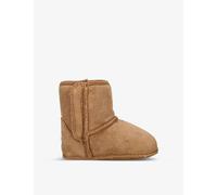 UGG UGG I Baby Classic Logo-Patch Suede and Shearling Crib Boots 6-12 Months Brown Eur 18 / 2 UK Kids