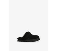 UGG UGG Kids' Disquette Shearling-Lined Suede Slippers Black Eur 31 / 12.5 UK Kids