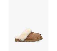 UGG UGG Kids' Disquette Shearling-Lined Suede Slippers Brown Eur 32.5 /13.5 UK Kids