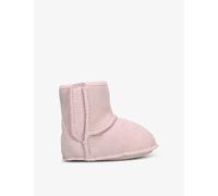 UGG UGG Kids' I Baby Classic Logo-Patch Suede and Shearling Crib Boots Pale Pink Eur 16 /4-5 Months