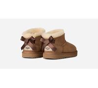 UGG® Ultra Mini Bailey Bow Boot in Brown, Size 12K, Polyester/Wool