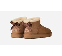 UGG® Ultra Mini Bailey Bow Boot in Brown, Size 5, Polyester/Leather