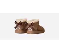 UGG® Ultra Mini Bailey Bow Boot in Brown, Size 5, Polyester/Wool