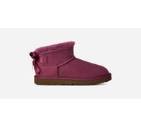 UGG® Ultra Mini Bailey Bow Boot in Dark Winterberry, Size 13K, Polyester/Wool