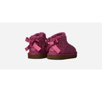 UGG® Ultra Mini Bailey Bow Boot in Dark Winterberry, Size 5, Polyester/Wool