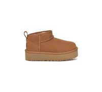 UGG Unisex-Child Classic Ultra Mini Platform Boot, Chestnut, 3 Little Kid