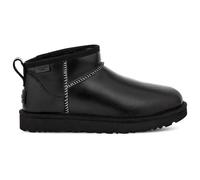 UGG , Classic Ultra Mini Leather Regenerate Boots ,Black female, Sizes: 7 UK, 5 UK, 4 UK, 3 UK
