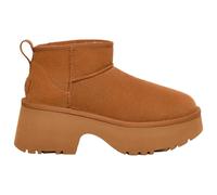 UGG® Classic Ultra Mini New Heights Boot in Brown, Size 5, Suede