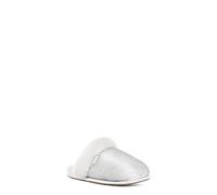 UGG Women's W Scuffette II Mirror Ball Slipper, Silver, 4 UK