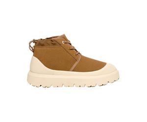 Ugg - Warm and waterproof high-top shoes - M Neumel Weather Hybrid Chestnut/Whitecap for Men in Wool - Size 7 UK - Beige Beige 7 UK