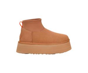 Ugg - Warm boots - W Classic Mini Dipper Chestnut for Women - Size 7 UK - Brown Brown 7 UK