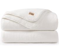 UGG - Whitecap - Plush Throw Blanket for Couch or Bed - Comfortable, Cozy Home Décor - Soft and Luxurious Blanket for Living Room or Bedroom - 50” x 70” - Coffee