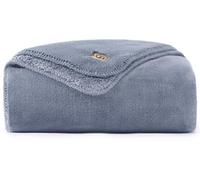 UGG Whitecap Twin Blanket, Plush Fleece, 66" x 90", Blue