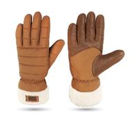 UGG Womens All Weather Fluff Cuff Glove, Chestnut, S/M