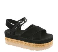 UGG Women's Aubrey Ankle Slide Sandal, Black, 8 UK