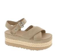 UGG Women's Aubrey Ankle Slide Sandal, Sand, 9 UK