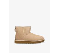 Ugg Womens Beige Classic Mini Ii Suede Boots Eur 40 / 7 Uk Women