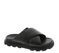 UGG Women's Capitelle Crossband Slide Sandal, Black, 3 UK