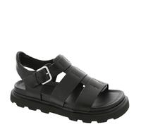UGG Women's Capitelle Strap Fisherman Sandal, Black, 6.5 UK