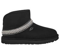 UGG Women's Classic Mini Crescent Fashion Boot, Black, 4 UK