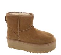 UGG Womens Classic Mini Platform Suede Chestnut Boots 6 UK